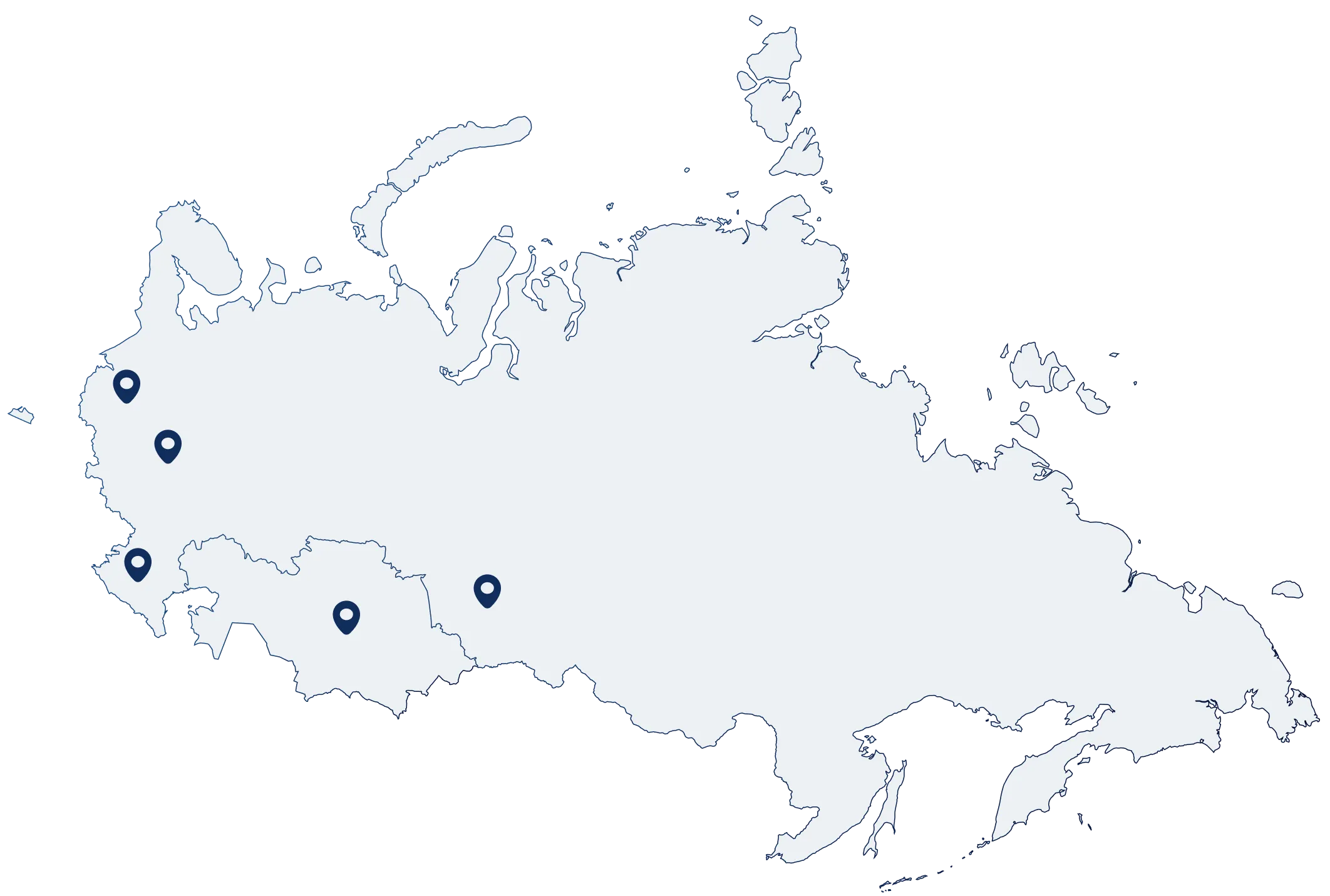 Карта сервисных центров BTL в России